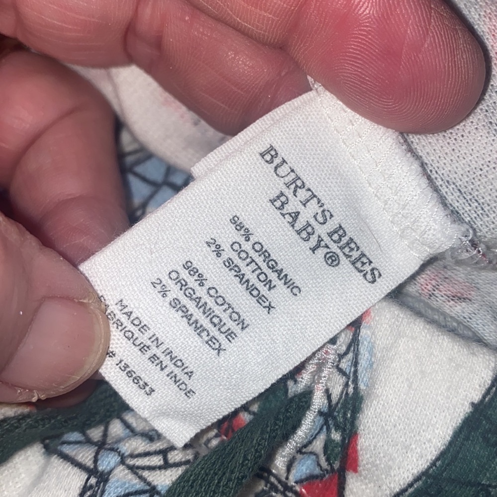 Burt’s Bee’s Baby Organic Cotton Pj Bottoms/Loungewear NWOT XL - Picture 8 of 8